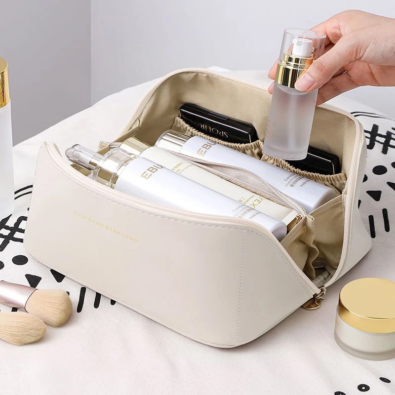 化妆包女大容量洗漱包网红高颜值时尚简约大开口旅行化妆品收纳包
