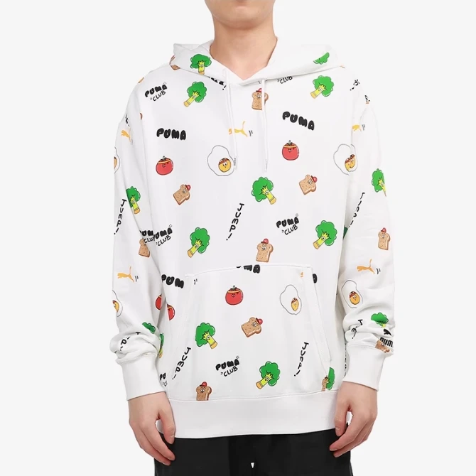 PUMA/彪马C270 533200-02 男款休闲连帽印花针织长袖卫衣