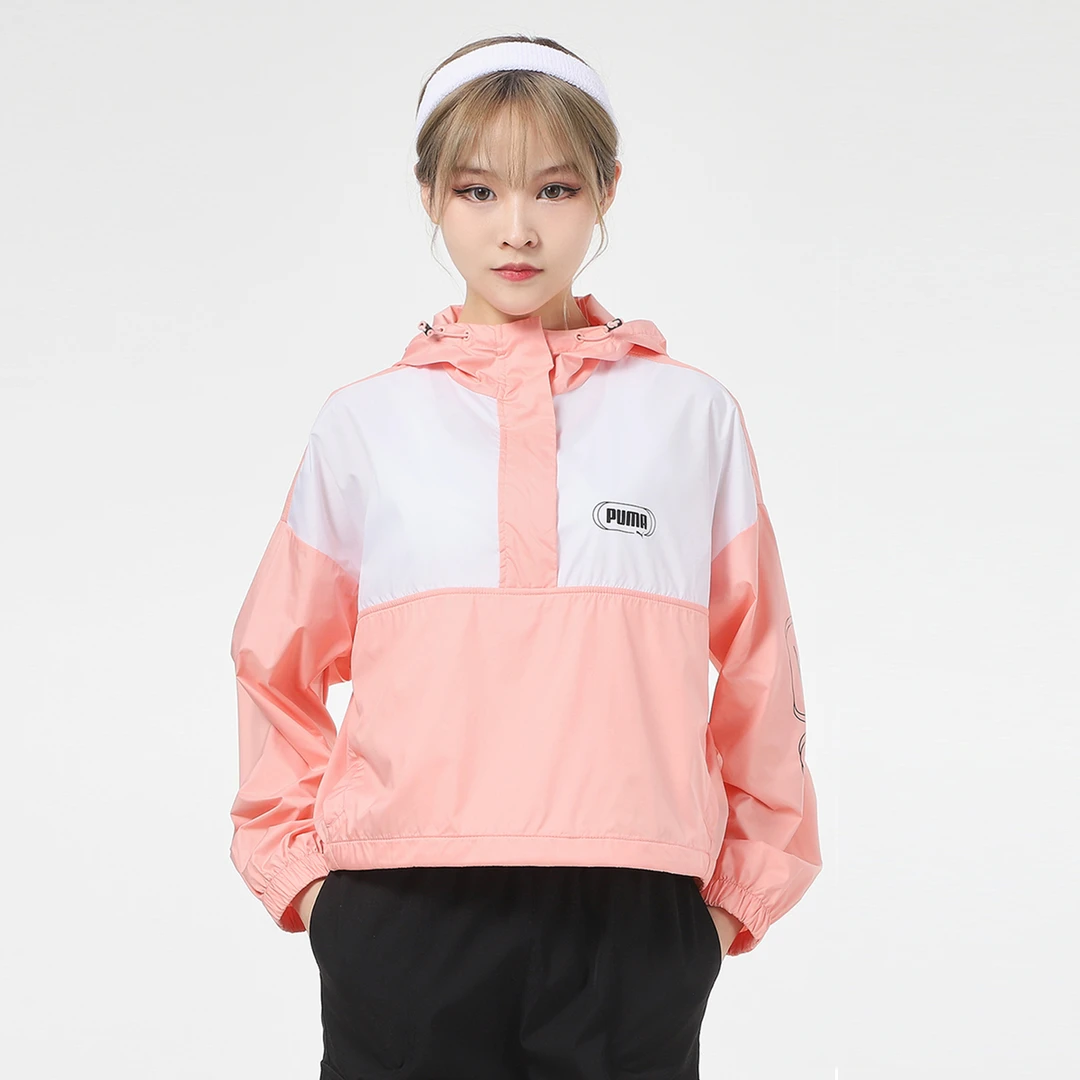 PUMA/彪马588797-26  女士运动时尚休闲舒适潮流梭织连帽夹克外套