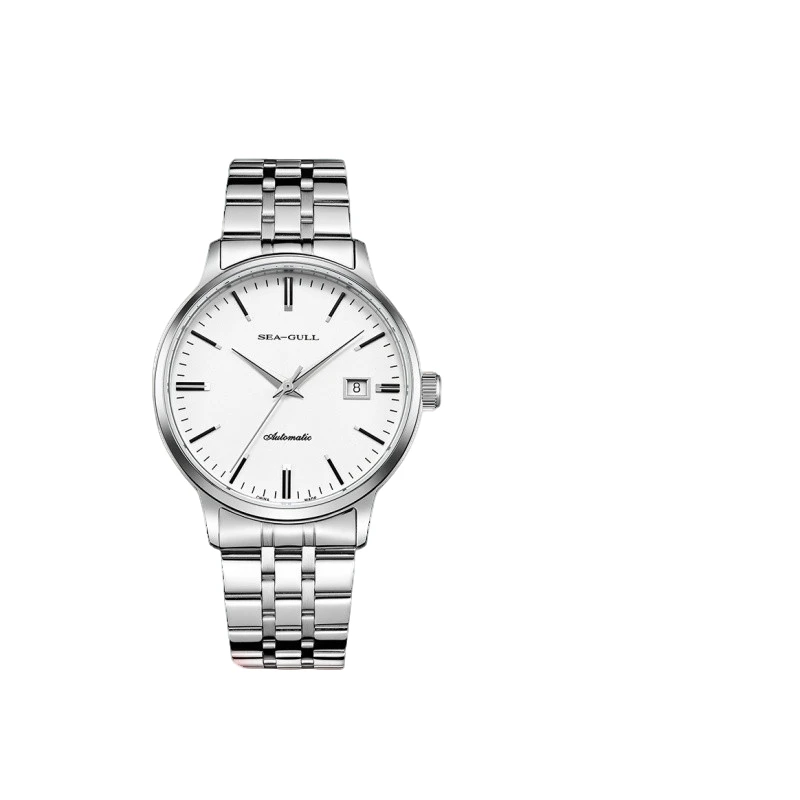 【双11专属】海鸥手表 50米防水国民系列商务钢带816.362自动机械表