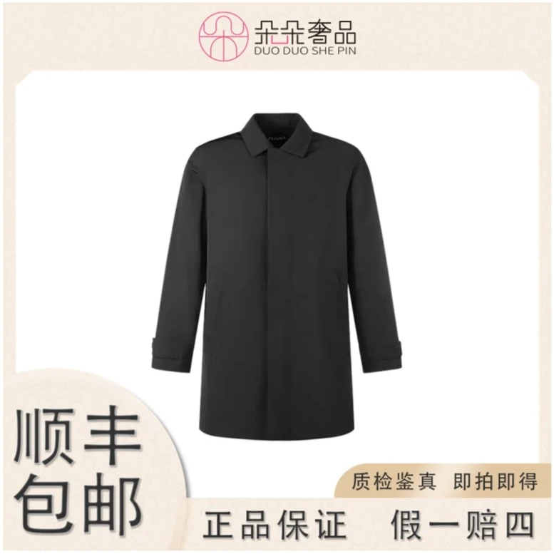 全新未使用 ErmenegildoZegna 杰尼亚薄款棉服大衣48码 175/92A男