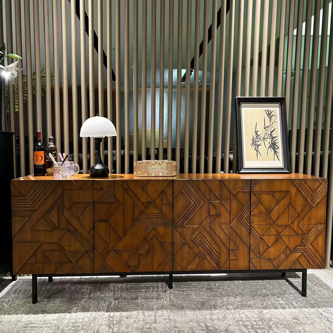 【雅克玄关柜】中古风入门玄关【长200宽40高80】