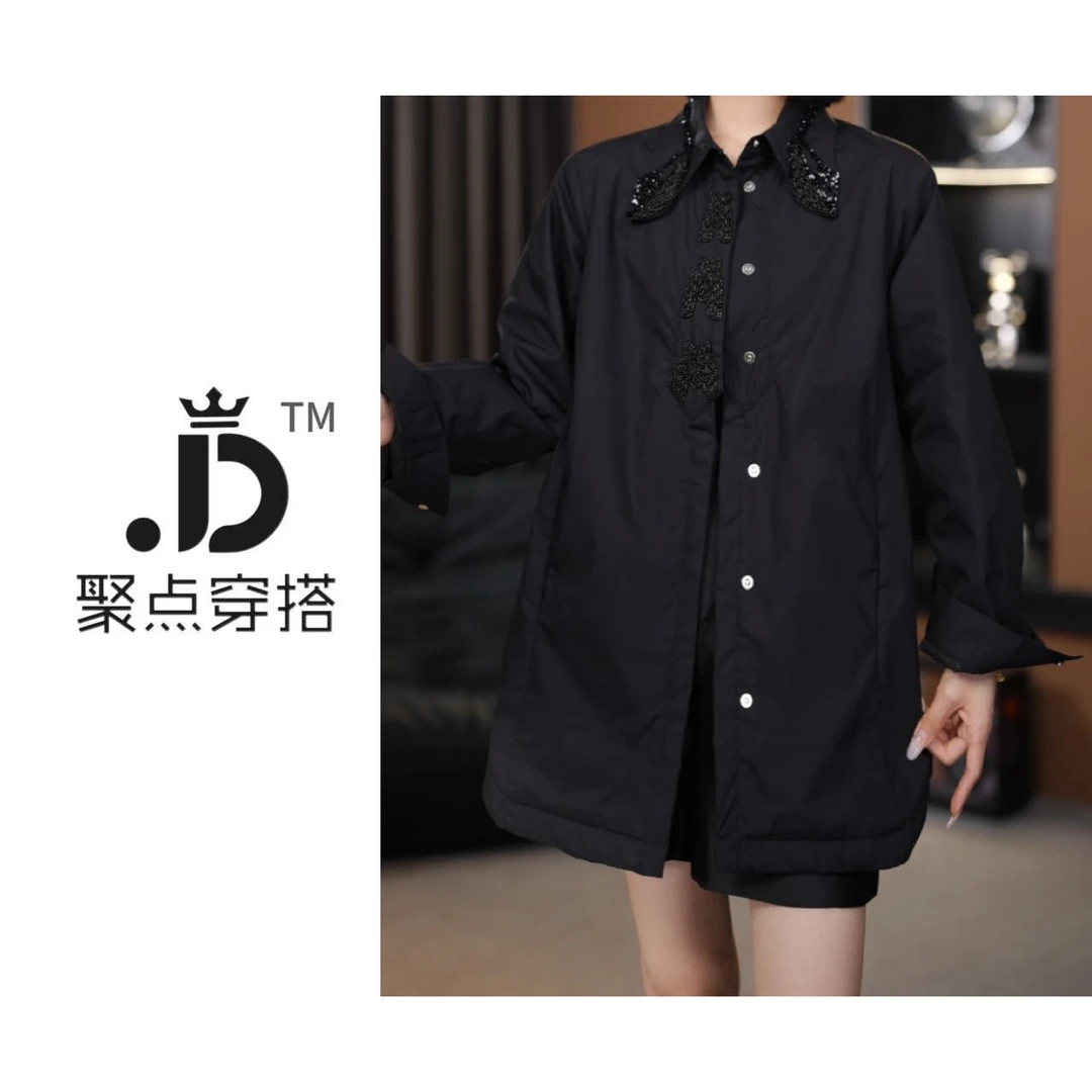 JUIDIAN-【加棉衬衫】冬季新款加棉加厚外套8jd742258