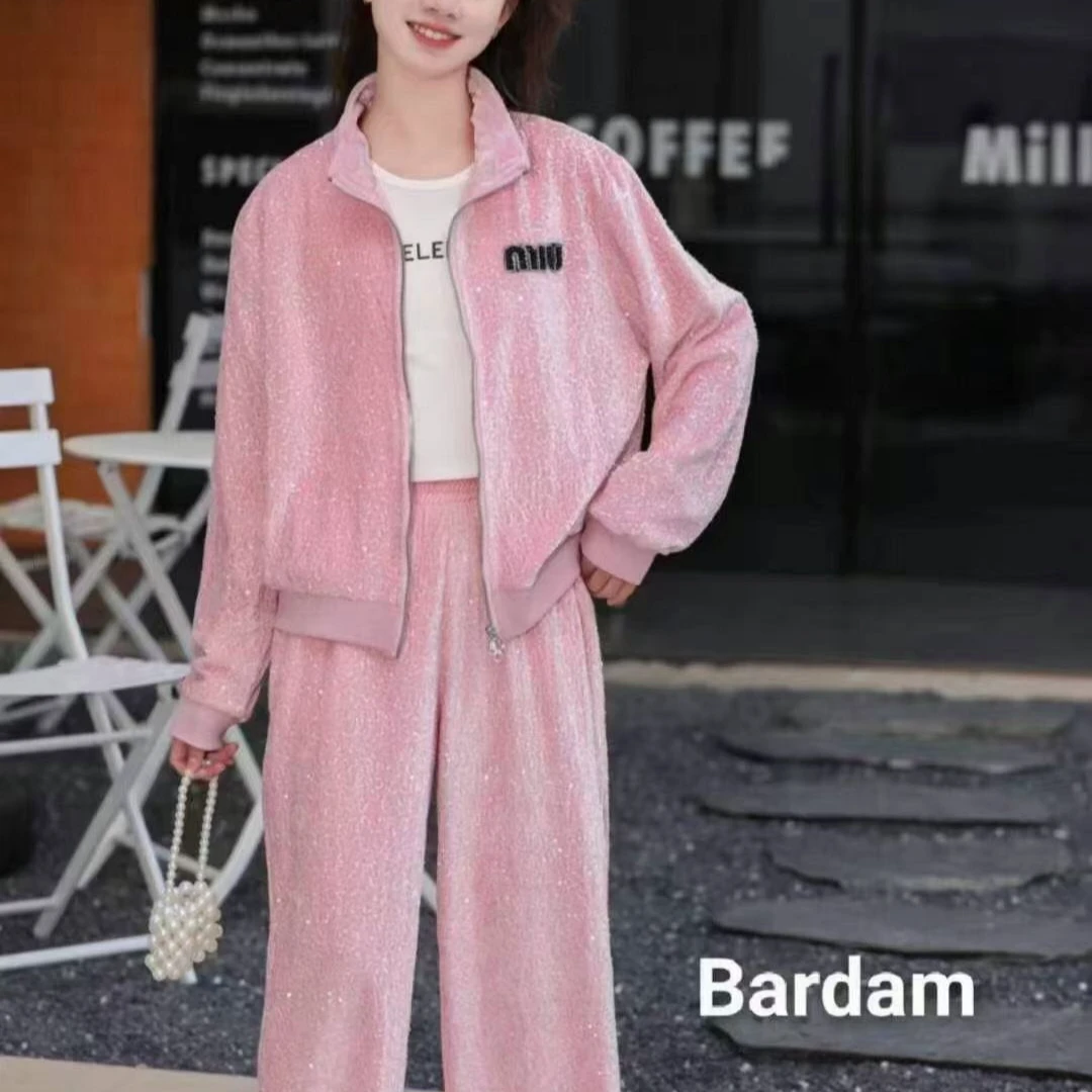 秋冬款女童运动套装