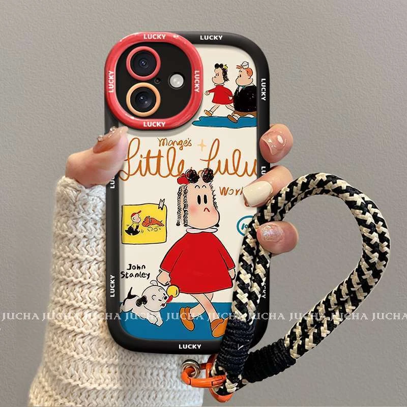 卡通动漫露露适用苹果16手机壳卡通可爱iPhone15pro小众14新款13