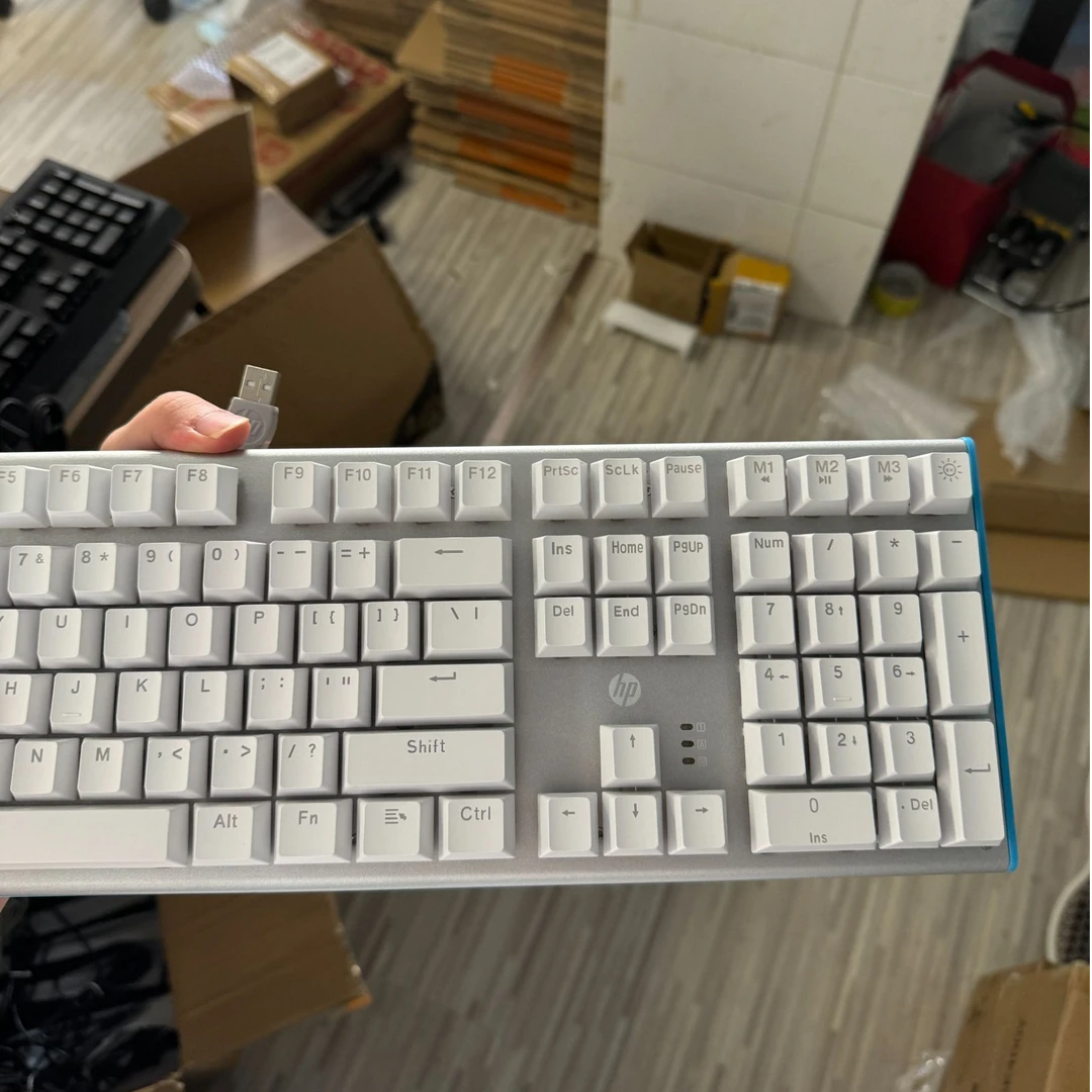 95新 hp GK600F机械键盘