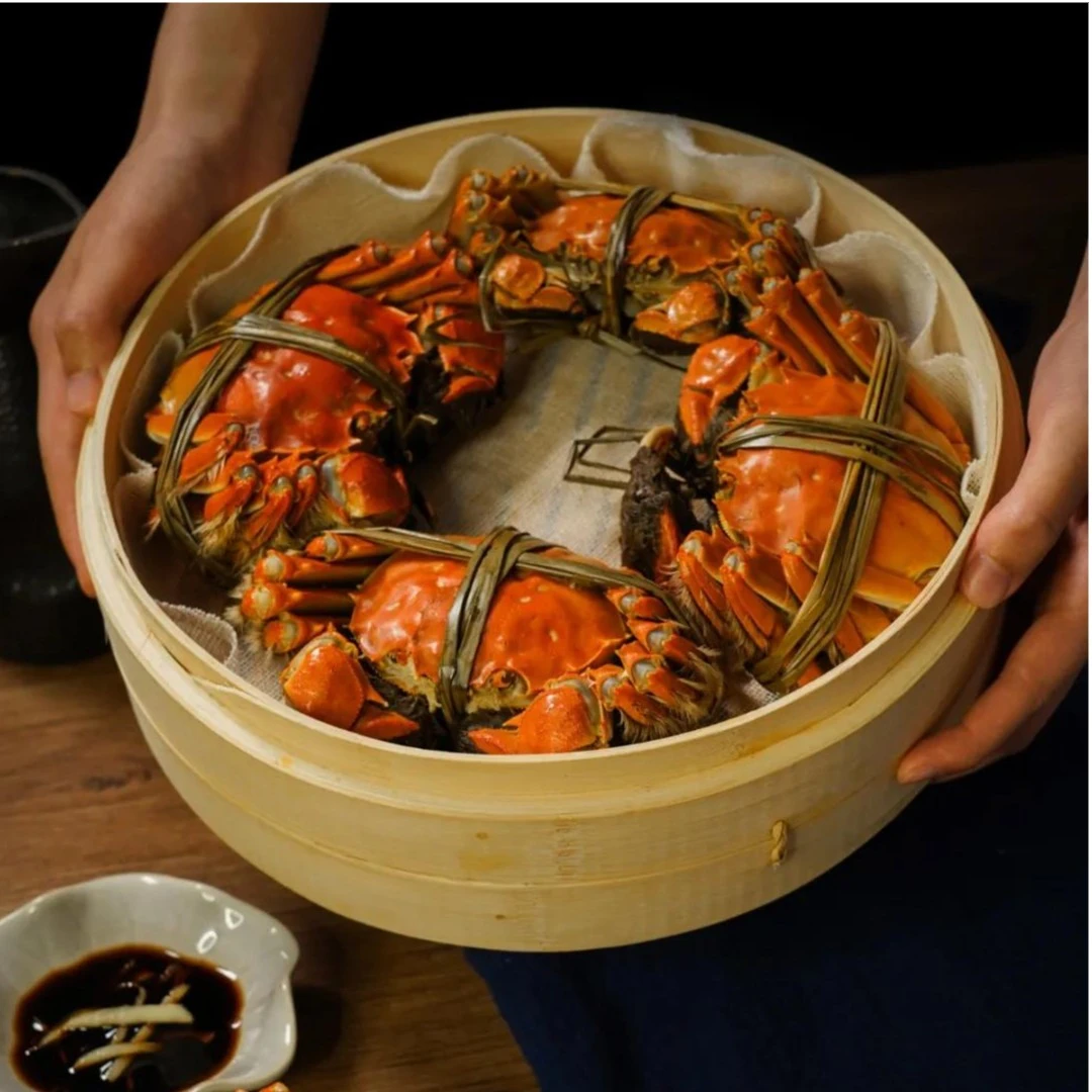 【活蟹】大闸蟹 全母蟹2.8-2.4两 8只加赠2只  鲜活 顺丰包邮