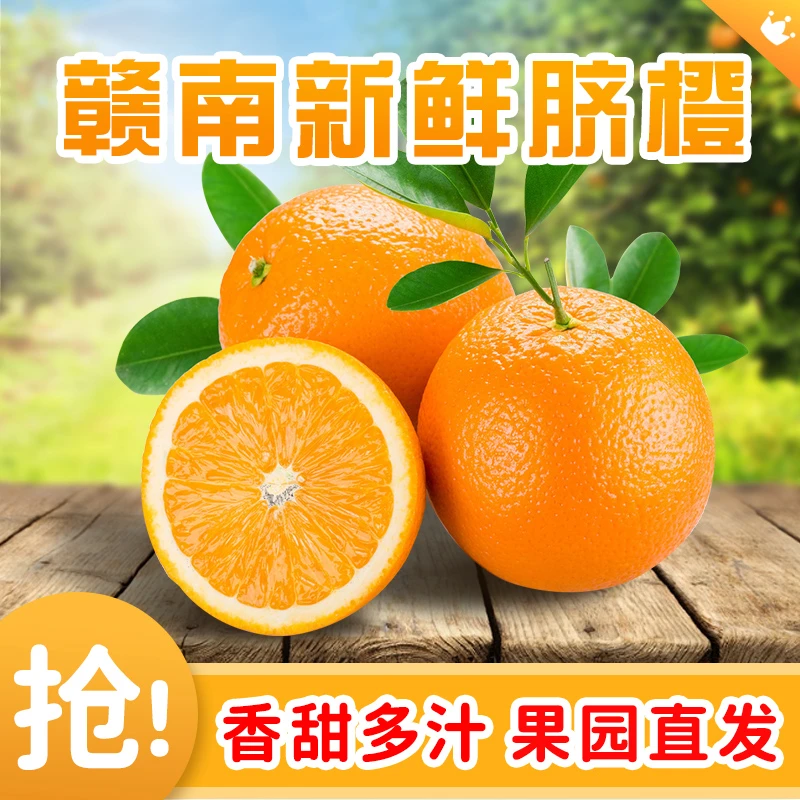 正宗赣南脐橙夏橙农家果园直发新鲜爆汁手剥橙10斤