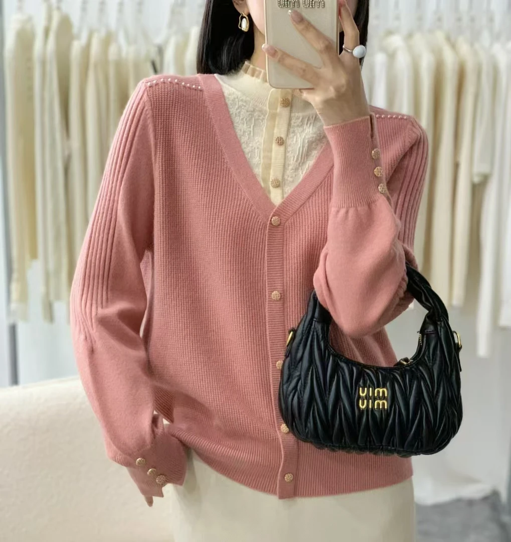 橘子定制重工小香假两件套蕾丝领口好看洋气时尚显瘦915