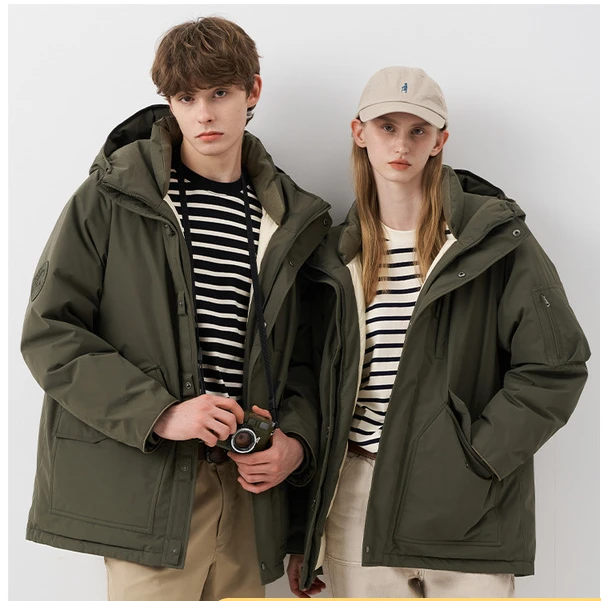 【雅丹风】小熊新潮男装羽绒服中长款休闲宽松保暖外套TNJD248C07N