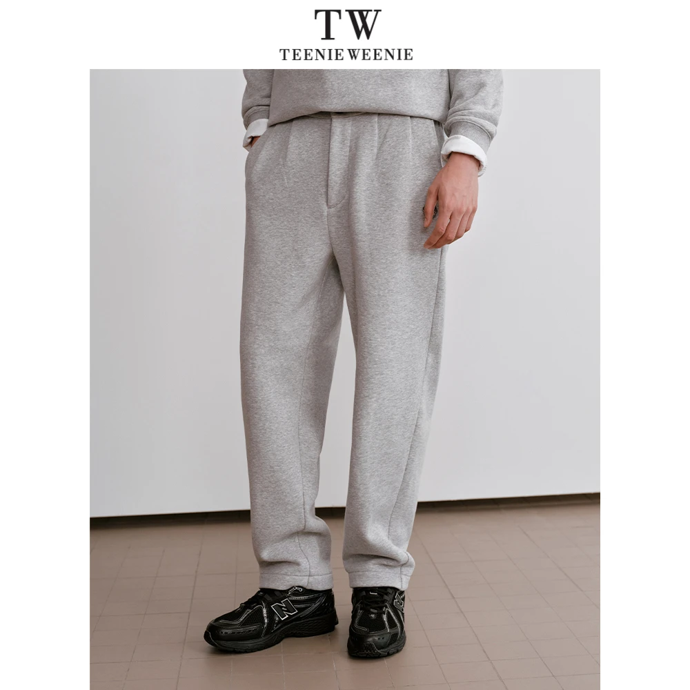 TeenieWeenie小熊男装卫裤男2024秋季新款休闲宽松直TNTM248V04N