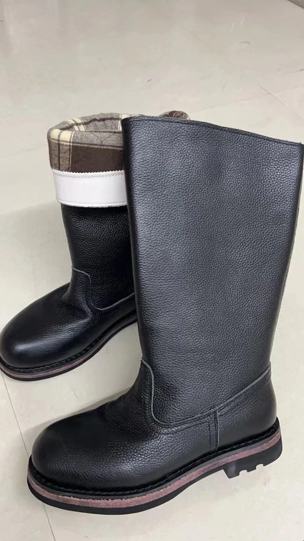 马丁靴男鞋春秋冬款黑色民族风靴子男士中帮布鞋长款