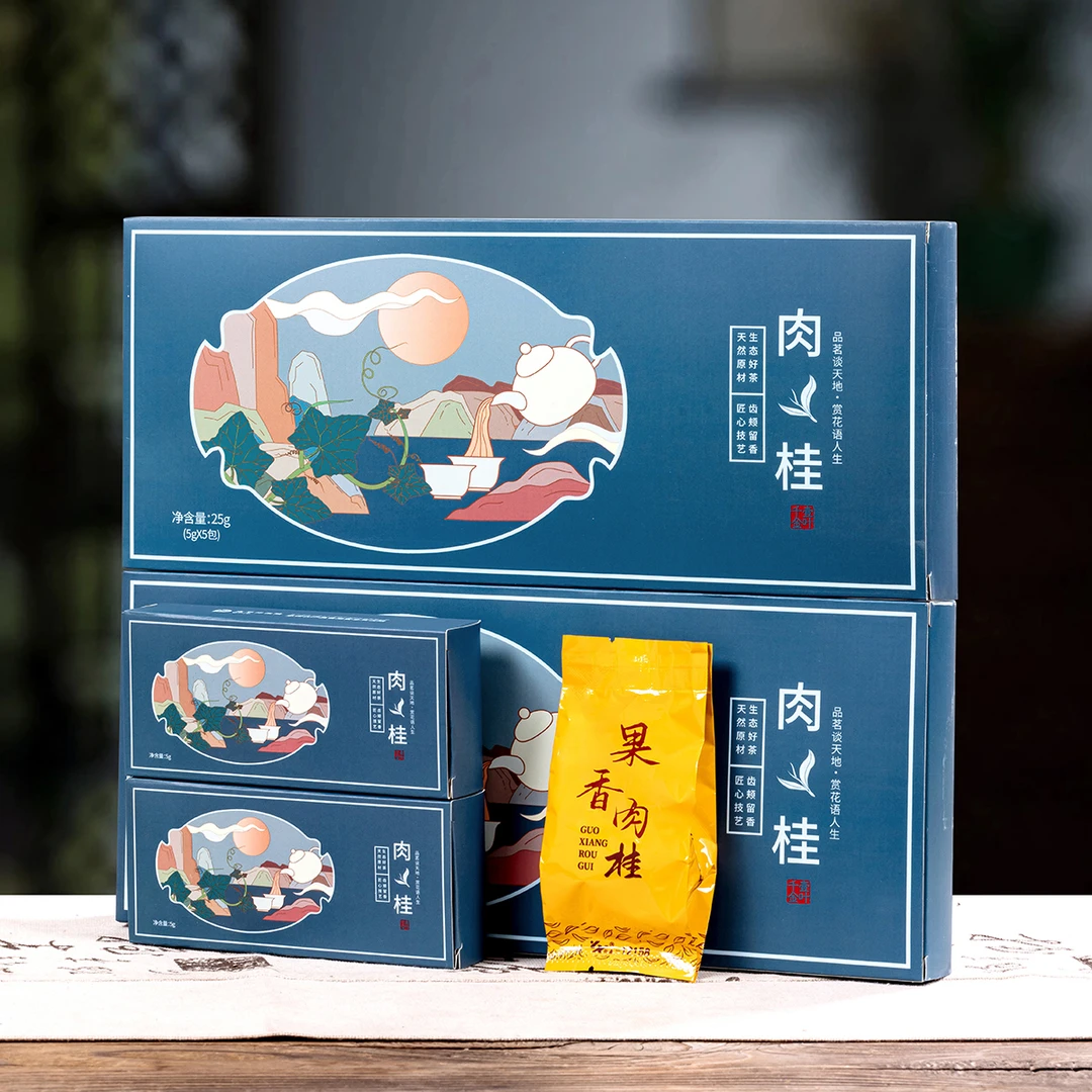 【喜顺茶生活】一叶千金 岩茶乌龙茶肉桂 25g*2条 搭配手提袋 送礼