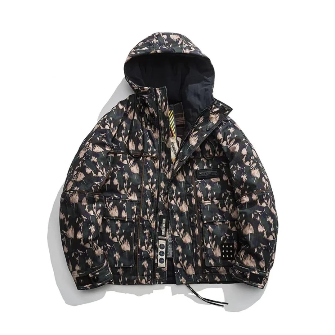 【幻影迷踪硬货背带90绒羽绒服】23128休闲户外工装羽绒服