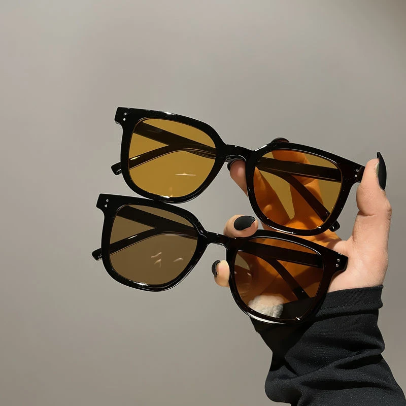 网红太阳镜女潮墨镜新款2023防晒防紫外线高级感女款眼镜大脸显瘦