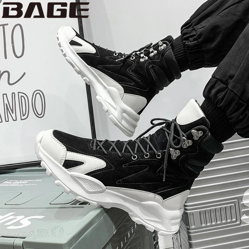 【小扬哥推荐】马丁靴男款高帮工装潮鞋长筒机车英伦牛仔百搭皮鞋