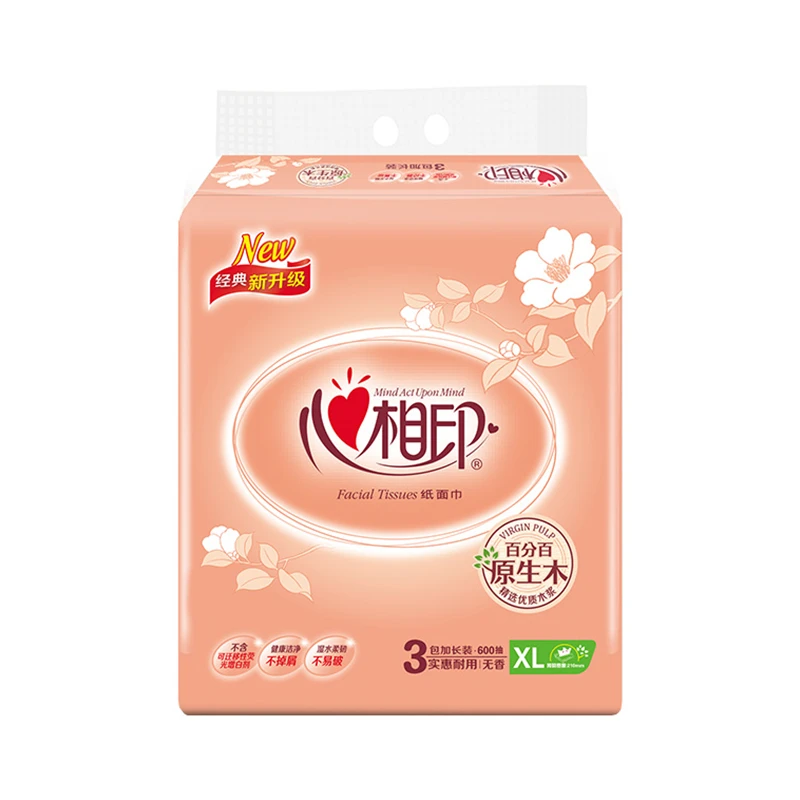 心相印抽式纸两层 200抽*3包 新老包装随机