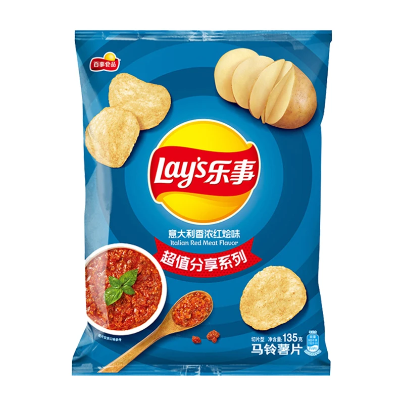 乐事意大利香浓红烩味135g