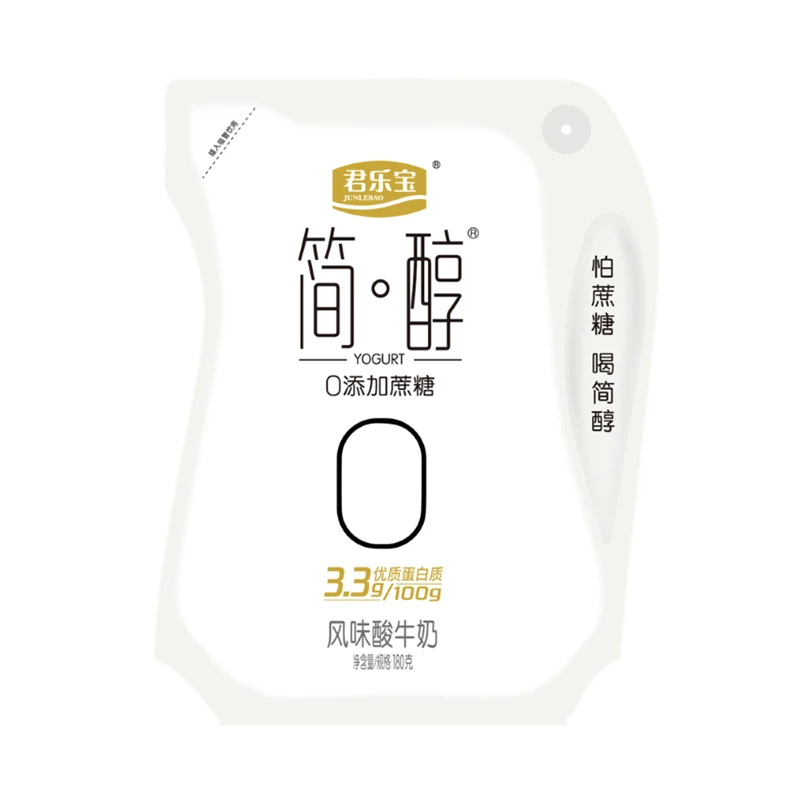 君乐宝简醇风味酸牛奶(0添加蔗糖)180克