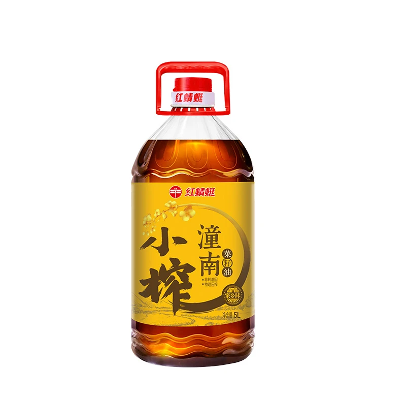 红蜻蜓潼南小榨菜籽油 家乡味 5L 新老包装随机