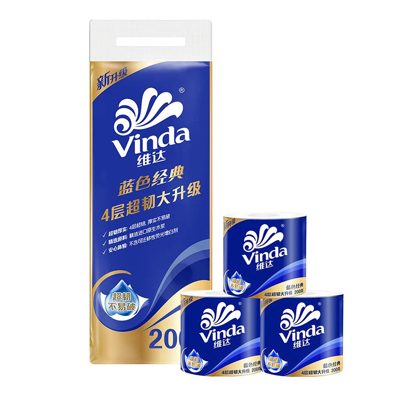 维达蓝色经典卫生纸V4073