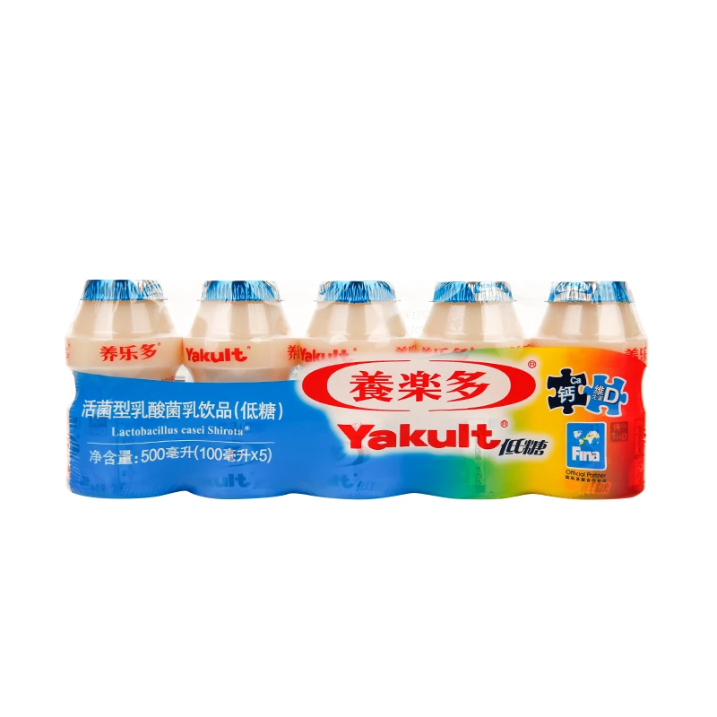 养乐多活菌型乳酸菌乳饮品 低糖 100ml*5 新老包装随机