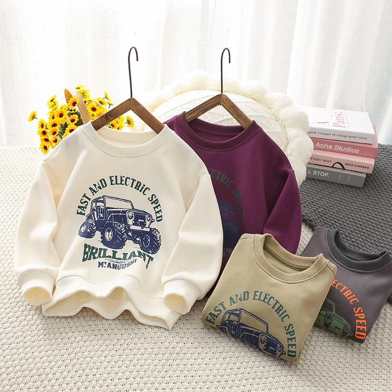 圆领字母印花卫衣秋季新款印花卫衣-fx24339