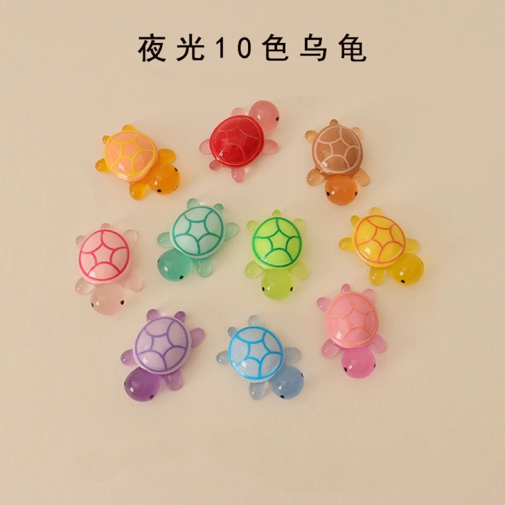 新品盲袋网红夜光乌龟印花糖果色2.3CM小海龟
