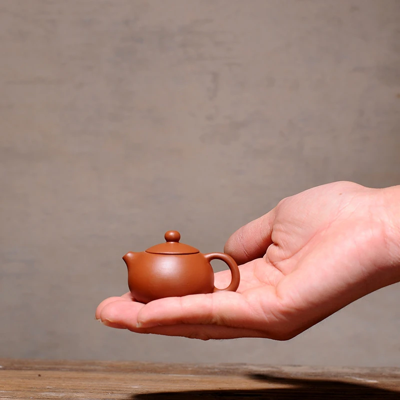 精品可养迷你秦权小红泥个性茶摆件茶盘茶道茶具配件茶具景德镇