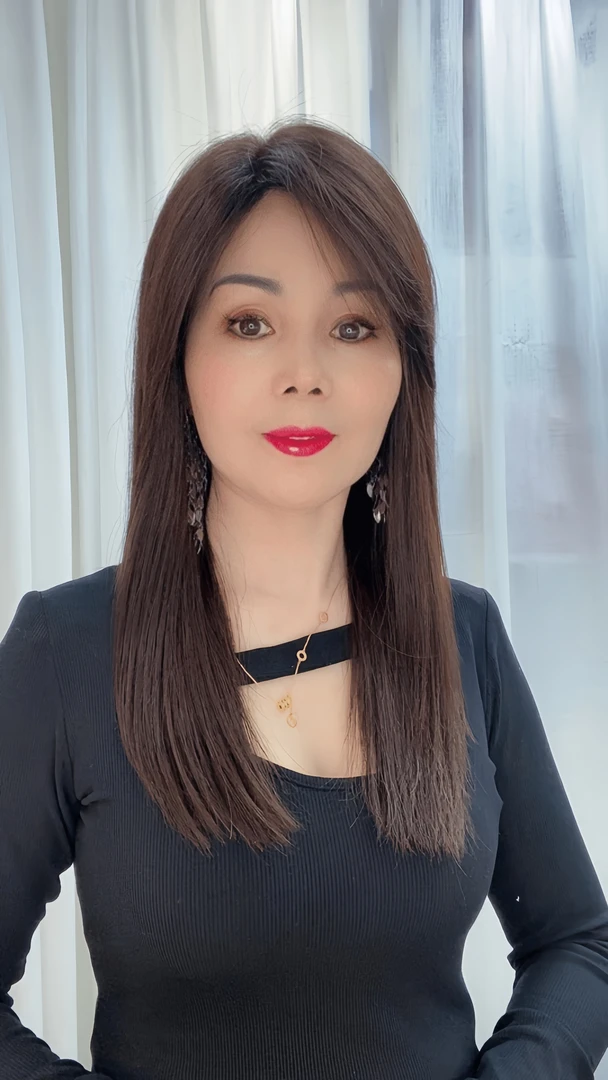 【过肩长发】任意烫染定制偏刘海长直发假发手工全真发轻薄发套