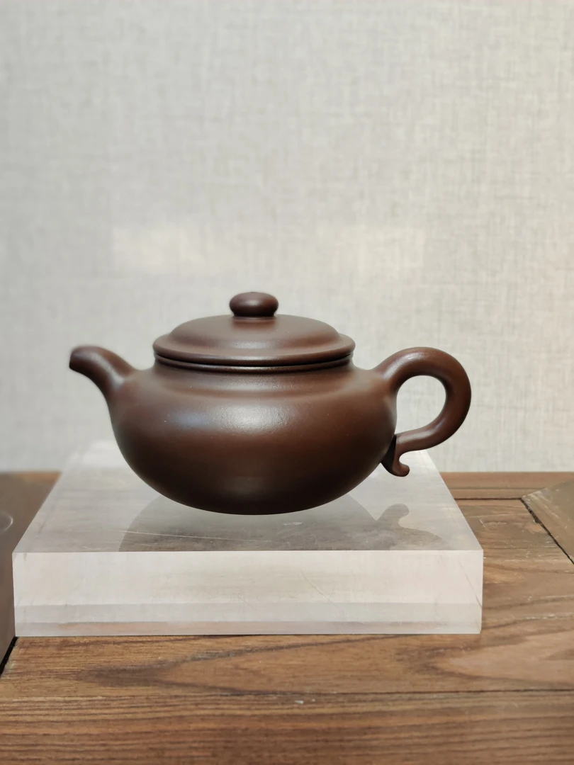 全手工仿古壶 深井老紫泥 260cc