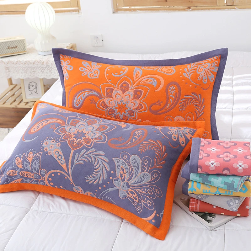 枕套好品质加大加厚棉枕棉纱布枕套柔软吸汗信封式耐脏家用枕头套