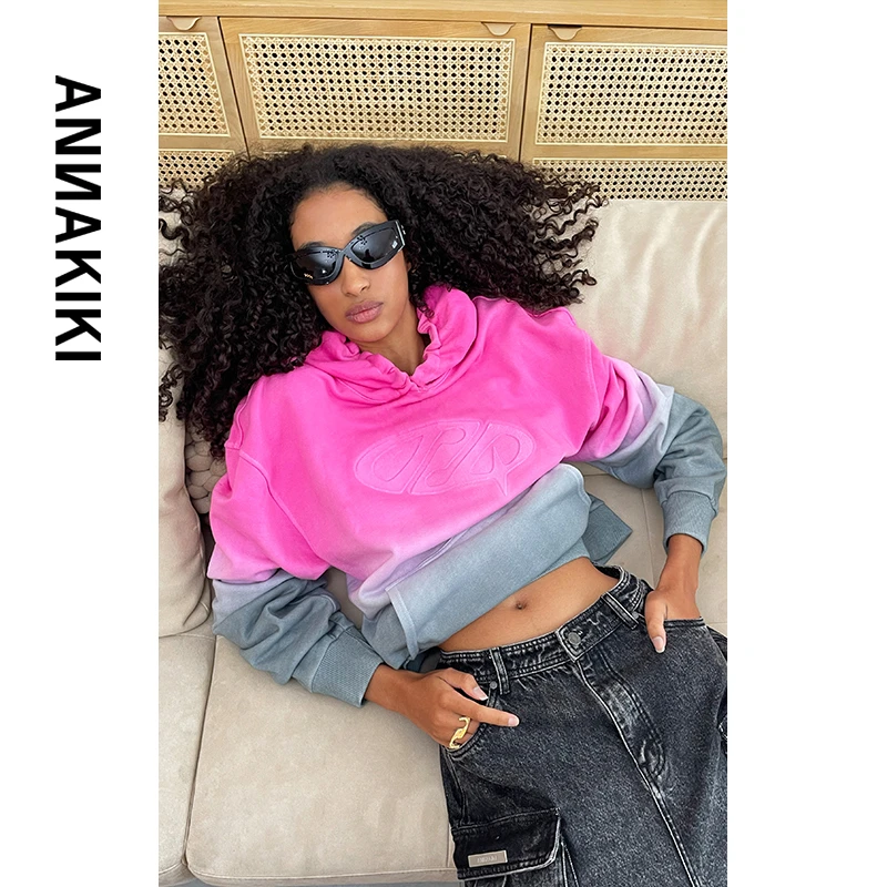 【AUNISEX专属】ANNAKIKI  渐变吊染卫衣 3C1B0410H037