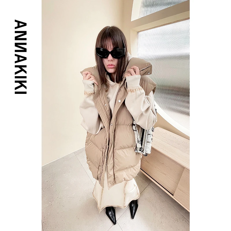 【珠珠EVA专属】 ANNAKIKI 宽松羽绒马甲3C4B1439H060