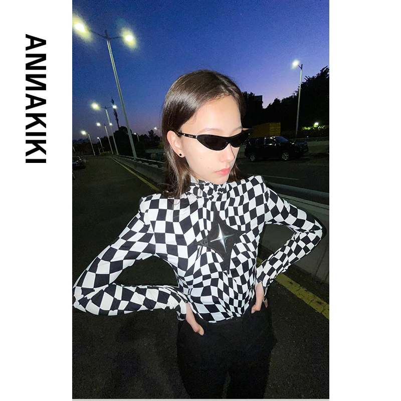 ANNAKIKI3D变型几何印花连体衣3B20205632A
