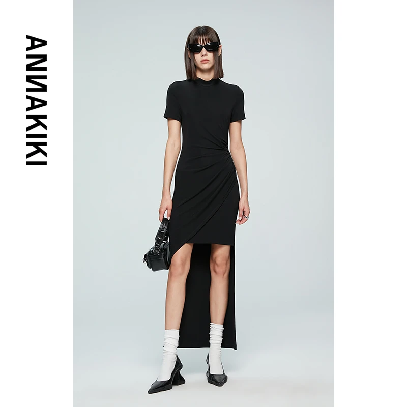 【李老板专属】XANNAKIKI腰部四芒星镂空褶皱连衣裙3D2A0827H325