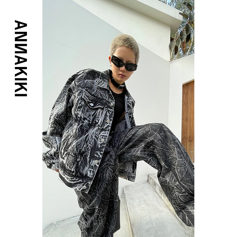 【COCO精选】ANNAKIKI 炒色牛仔外套3C1B0615H556