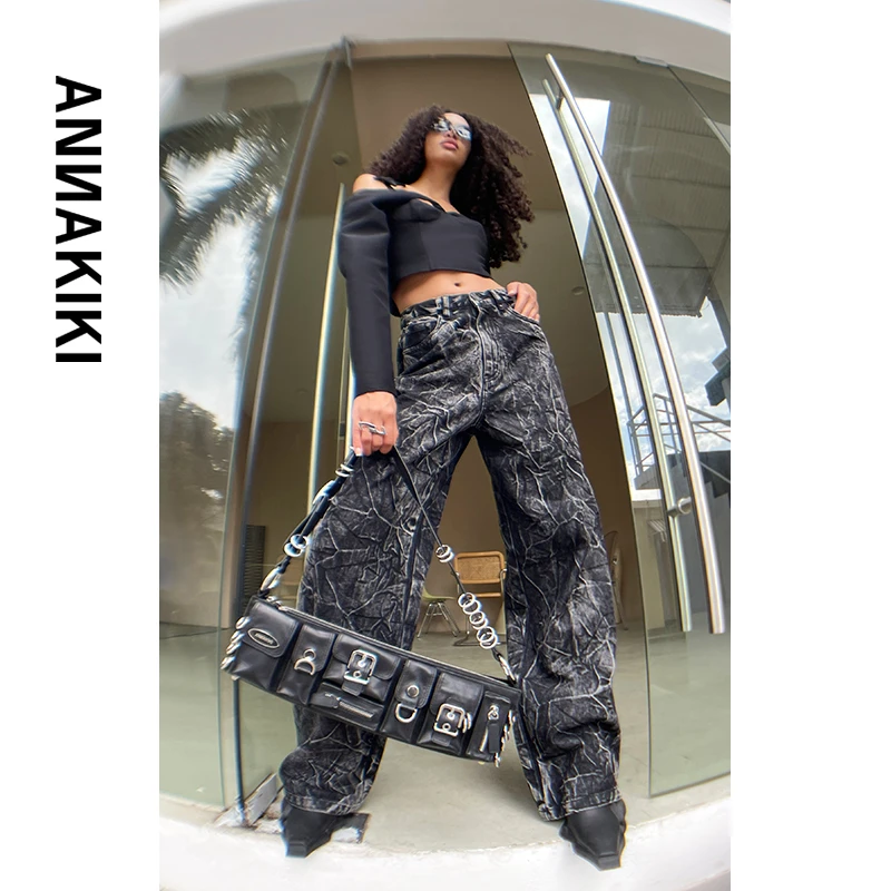 ANNAKIKI 炒色牛仔裤 3C1B1233H519