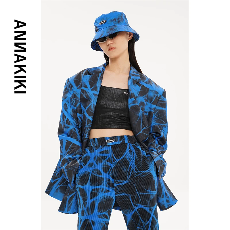【AUNISEX 专属】Ｘ ANNAKIKI小众设计印花西装 男3A20618942A