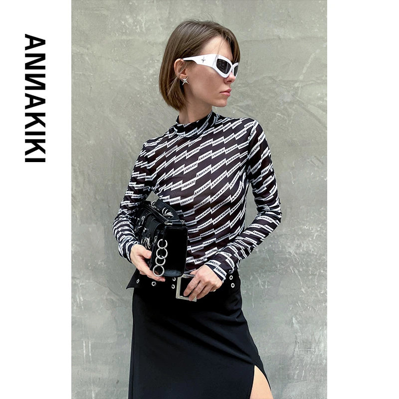 ANNAKIKI 分形LOGO印花上衣3C2B0205H330