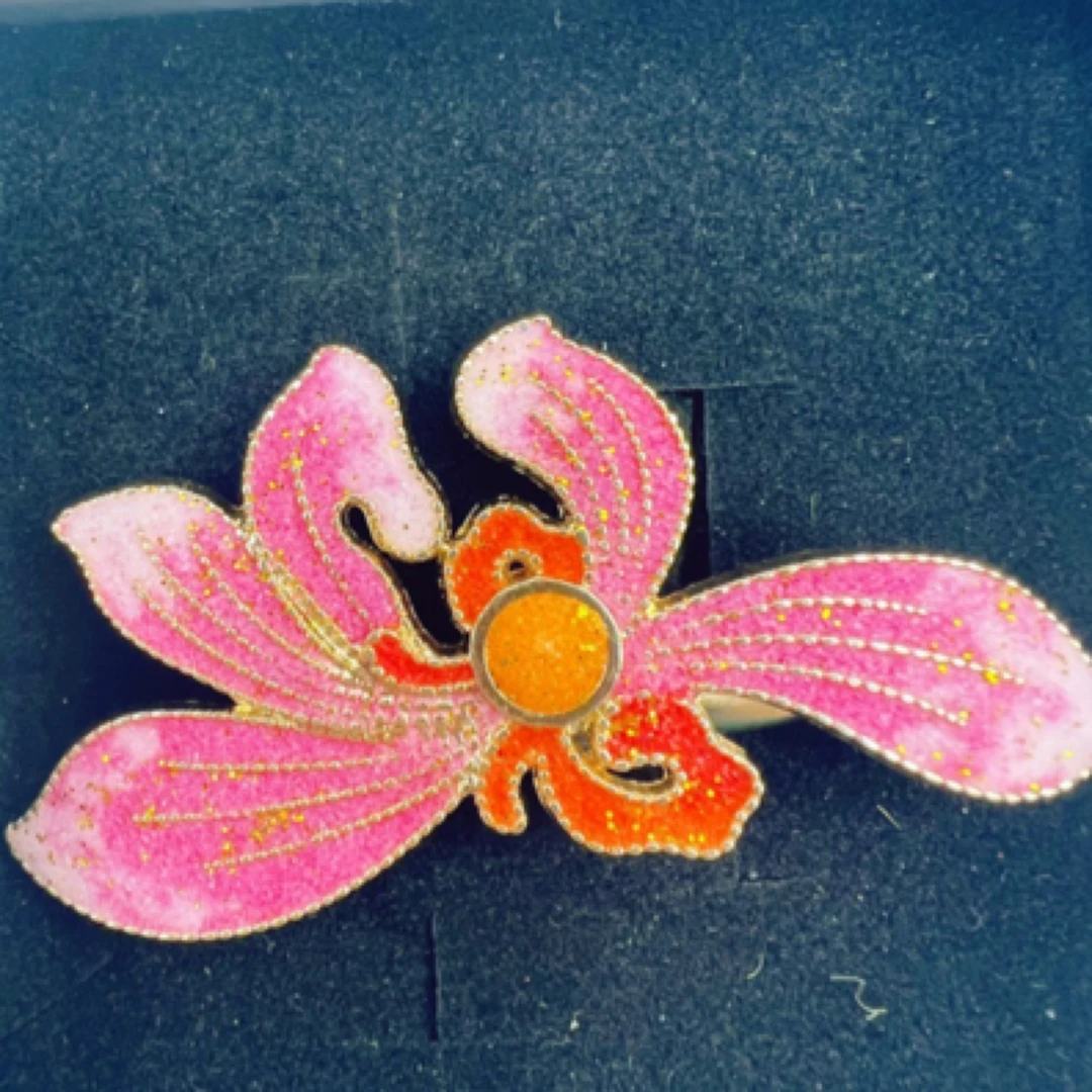 珐琅彩发夹手工订制