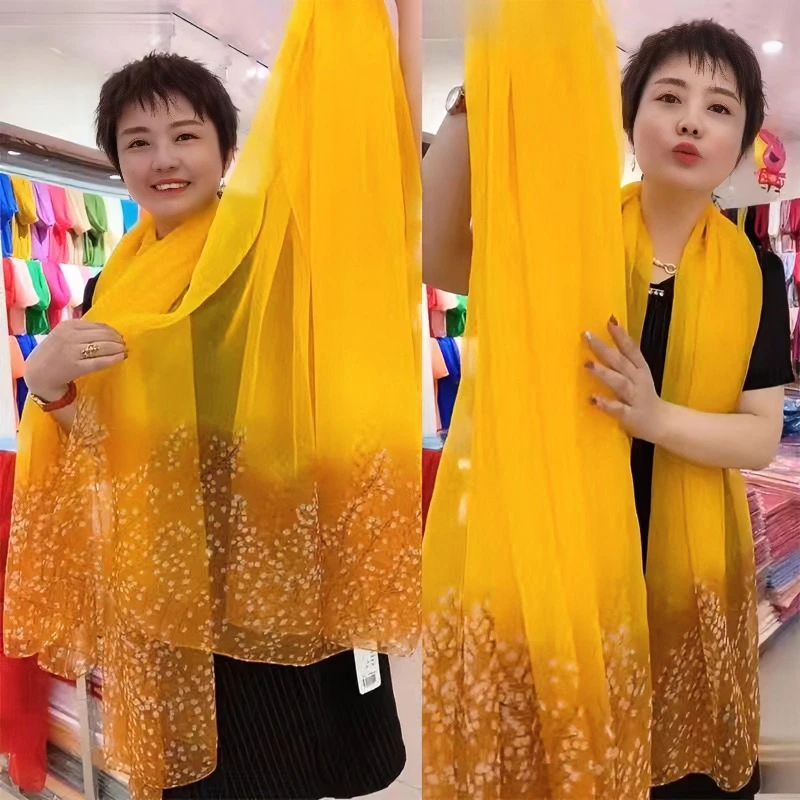 颜途春夏韩版女士丝巾薄款百搭防晒披肩沙滩巾时尚洋气保暖围巾