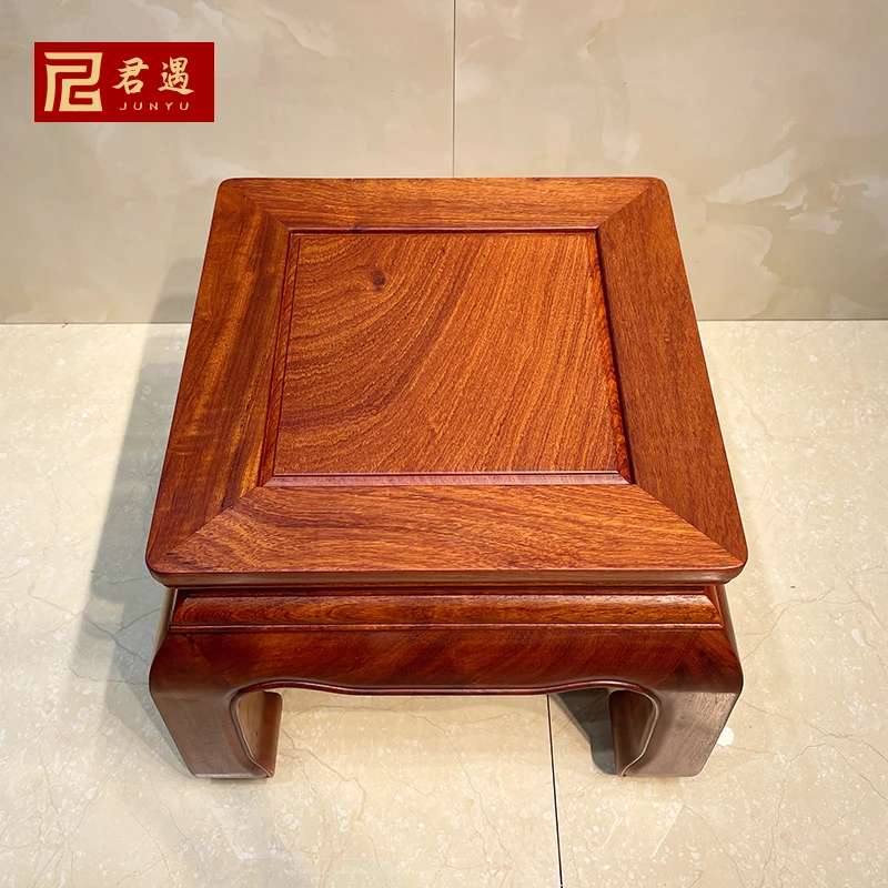国标红木家具缅甸花梨木大方凳大果紫檀素面凳子子孙凳