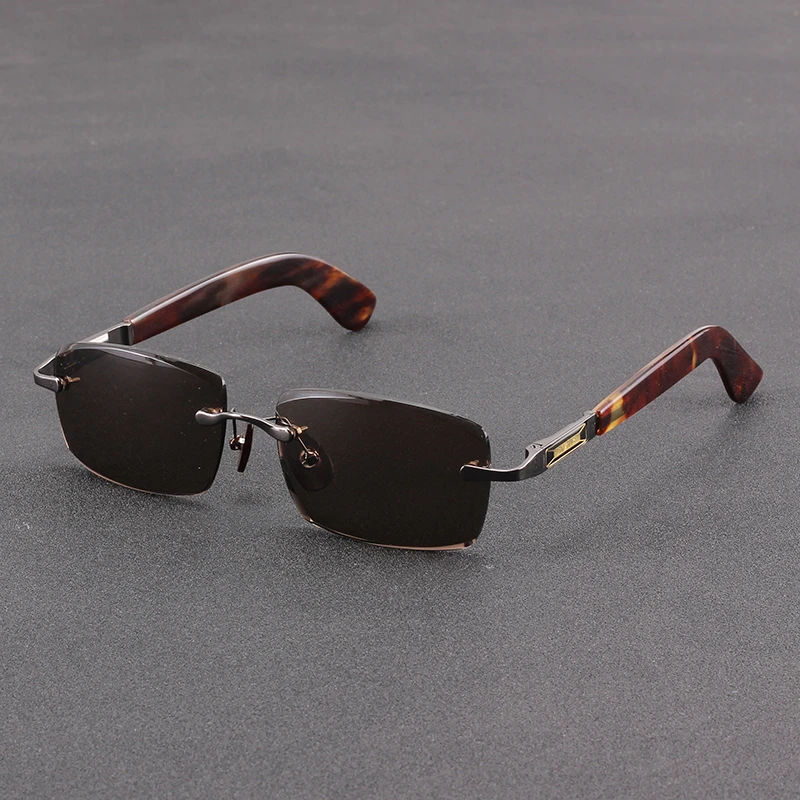 男士高档老石头水晶商务款太阳镜正品东海防辐射清凉养目开车墨镜