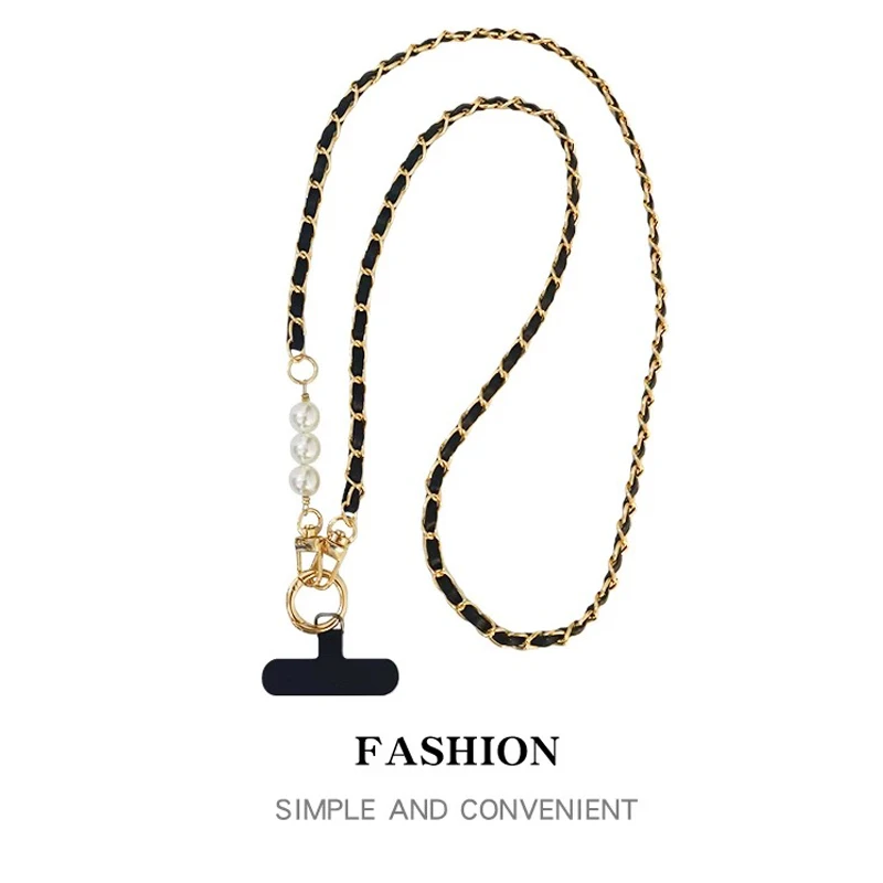 斜挎款手机挂绳ins茶花吊坠链出行旅游爬山拍照逛街手机绳防丢