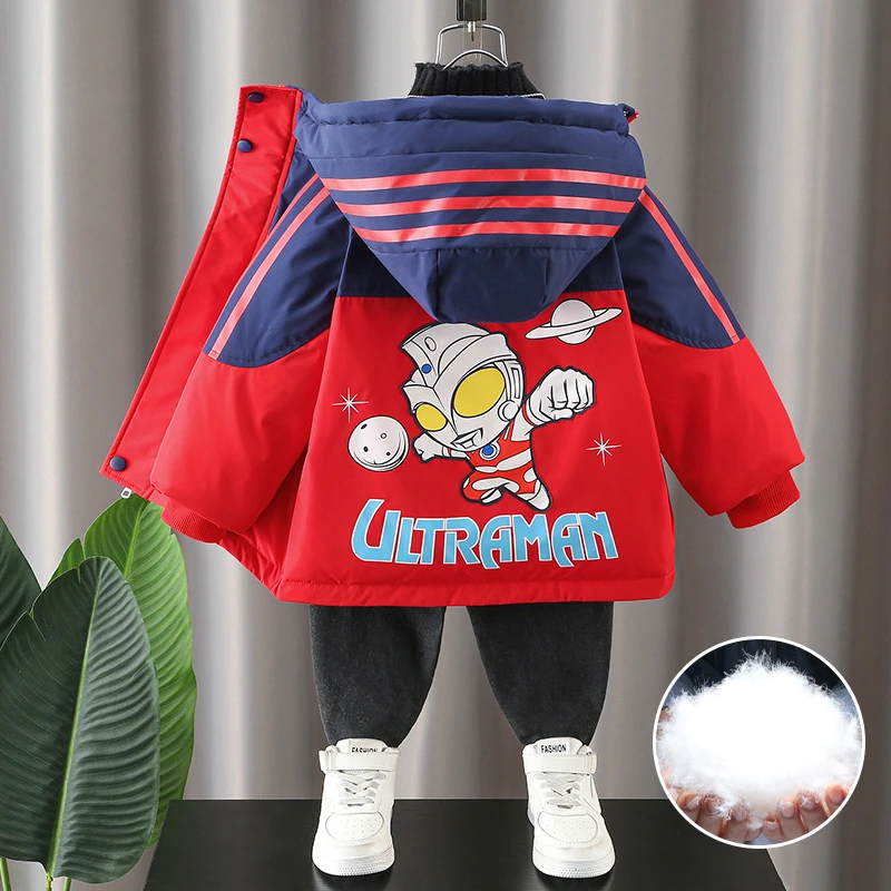 奥特曼男童冬季加厚羽绒服奥特曼男童羽绒服儿童男童奥特曼羽绒服