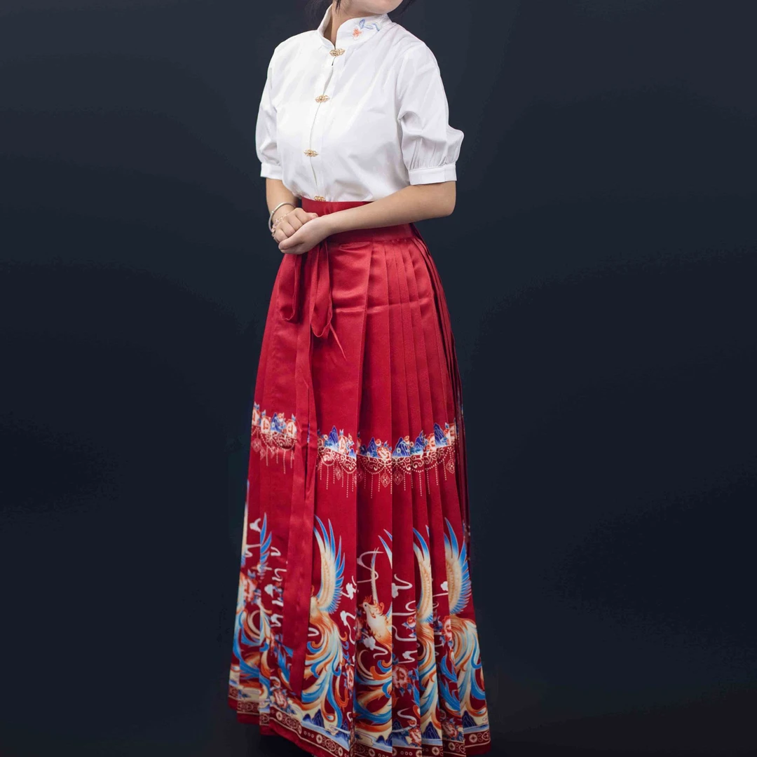 汉服马面裙传统中式半身裙长裙汉元素