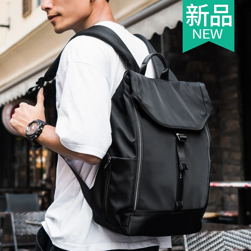 商务背包电脑牛津布男旅行双肩包简约大学生书包时尚潮流ins轻便