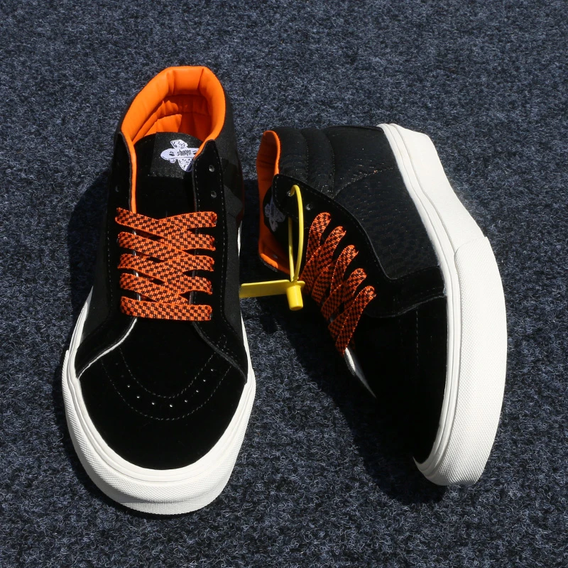 国潮爆款板鞋黑武士中帮帆布鞋小众ins百搭休闲鞋韩版潮鞋大码48