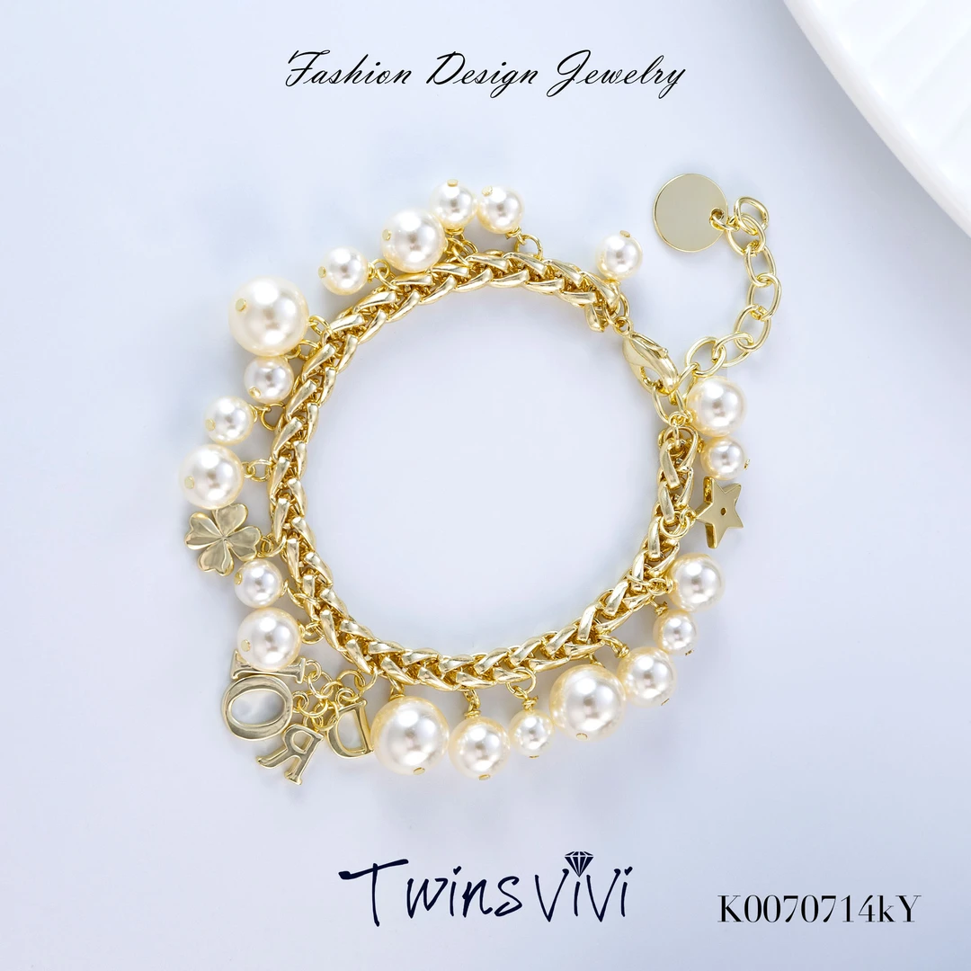 Twins VIVI  雕风银色/金色手链/K00707